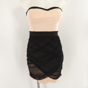RAMPAGE. strapless bodycon dress